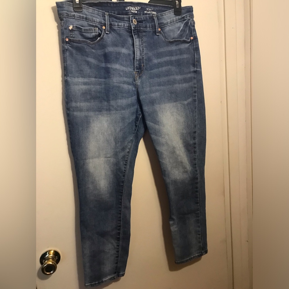 Levi’s Denizen High Rise Ankle Cropped Skinny Women's Blue Jeans Size 16M